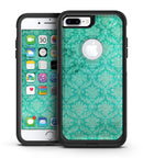 Deep Teal Luxury Pattern - iPhone 7 or 7 Plus Commuter Case Skin Kit