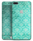Deep Teal Luxury Pattern - Skin-kit for the iPhone 8 or 8 Plus