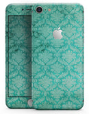 Deep Teal Luxury Pattern - Skin-kit for the iPhone 8 or 8 Plus