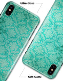 Deep Teal Luxury Pattern - iPhone X Clipit Case