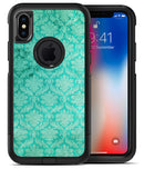 Deep Teal Luxury Pattern - iPhone X OtterBox Case & Skin Kits