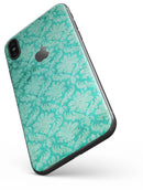Deep Teal Luxury Pattern - iPhone X Skin-Kit