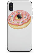 Delicious Pink Donut with Sprinkles - iPhone X Skin-Kit