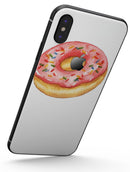 Delicious Pink Donut with Sprinkles - iPhone X Skin-Kit