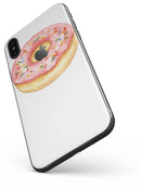 Delicious Pink Donut with Sprinkles - iPhone X Skin-Kit