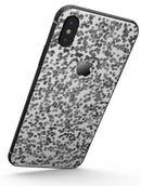 Descending Grayscale Micro Dots  - iPhone X Skin-Kit