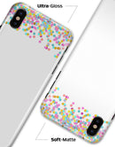 Descending Multicolor Micro Dots - iPhone X Clipit Case