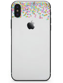 Descending Multicolor Micro Dots - iPhone X Skin-Kit