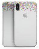 Descending Multicolor Micro Dots - iPhone X Skin-Kit