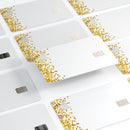 Descending Scattered Golden Micro Dots - Premium Protective Decal Skin-Kit for the Apple Credit Card