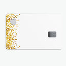 Descending Scattered Golden Micro Dots - Premium Protective Decal Skin-Kit for the Apple Credit Card