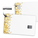 Descending Scattered Golden Micro Dots - Premium Protective Decal Skin-Kit for the Apple Credit Card