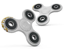 Descending Scattered Golden Micro Dots Full-Body Fidget Spinner Skin-Kit