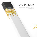 Descending Scattered Golden Micro Dots - Premium Decal Protective Skin-Wrap Sticker compatible with the Juul Labs vaping device