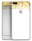 Descending Scattered Golden Micro Dots - Skin-kit for the iPhone 8 or 8 Plus