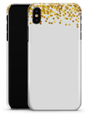 Descending Scattered Golden Micro Dots - iPhone X Clipit Case