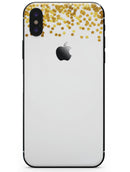 Descending Scattered Golden Micro Dots - iPhone X Skin-Kit