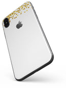 Descending Scattered Golden Micro Dots - iPhone X Skin-Kit