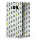 Descending Shades of Green Petals - Samsung Galaxy S8 Full-Body Skin Kit