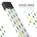 Descending Shades of Green Petals - Premium Decal Protective Skin-Wrap Sticker compatible with the Juul Labs vaping device