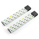 Descending Shades of Green Petals - Premium Decal Protective Skin-Wrap Sticker compatible with the Juul Labs vaping device