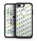 Descending Shades of Green Petals - iPhone 7 or 7 Plus Commuter Case Skin Kit