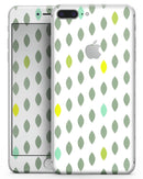 Descending Shades of Green Petals - Skin-kit for the iPhone 8 or 8 Plus