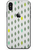 Descending Shades of Green Petals - iPhone X Skin-Kit