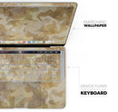 Desert Camouflage V1 - Skin Decal Wrap Kit Compatible with the Apple MacBook Pro, Pro with Touch Bar or Air (11", 12", 13", 15" & 16" - All Versions Available)