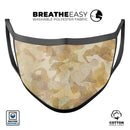 Desert Camouflage V1 - Made in USA Mouth Cover Unisex Anti-Dust Cotton Blend Reusable & Washable Face Mask with Adjustable Sizing for Adult or Child