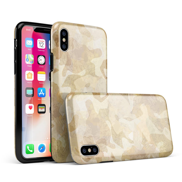 Desert Camouflage V1 - iPhone X Swappable Hybrid Case