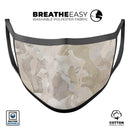 Desert Camouflage V2 - Made in USA Mouth Cover Unisex Anti-Dust Cotton Blend Reusable & Washable Face Mask with Adjustable Sizing for Adult or Child