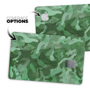 Desert Green Camouflage V2 - Premium Protective Decal Skin-Kit for the Apple Credit Card