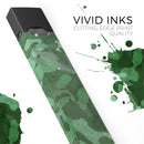 Desert Green Camouflage V2 - Premium Decal Protective Skin-Wrap Sticker compatible with the Juul Labs vaping device