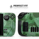 Desert Green Camouflage V2 // Full Body Skin Decal Wrap Kit for the Steam Deck handheld gaming computer