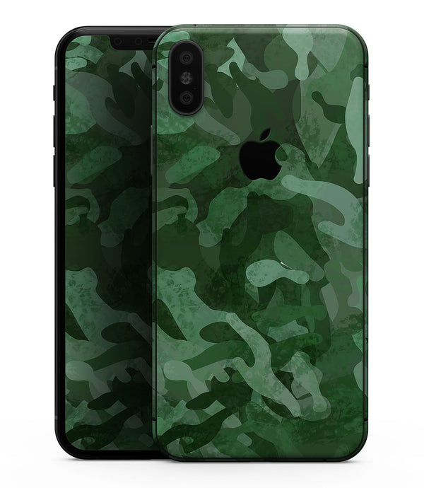 Desert Green Camouflage V2 - iPhone XS MAX, XS/X, 8/8+, 7/7+, 5/5S/SE Skin-Kit (All iPhones Available)