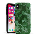 Desert Green Camouflage V2 - iPhone X Swappable Hybrid Case
