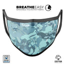 Desert Sea Camouflage V2 - Made in USA Mouth Cover Unisex Anti-Dust Cotton Blend Reusable & Washable Face Mask with Adjustable Sizing for Adult or Child