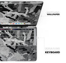 Desert Snow Camouflage V2 // Skin Decal Wrap Kit Compatible with the Apple MacBook Pro, Pro with Touch Bar or Air (11, 12, 13, 15 & 16" - All Versions Available)