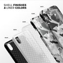 Desert Snow Camouflage V2 - iPhone X Swappable Hybrid Case
