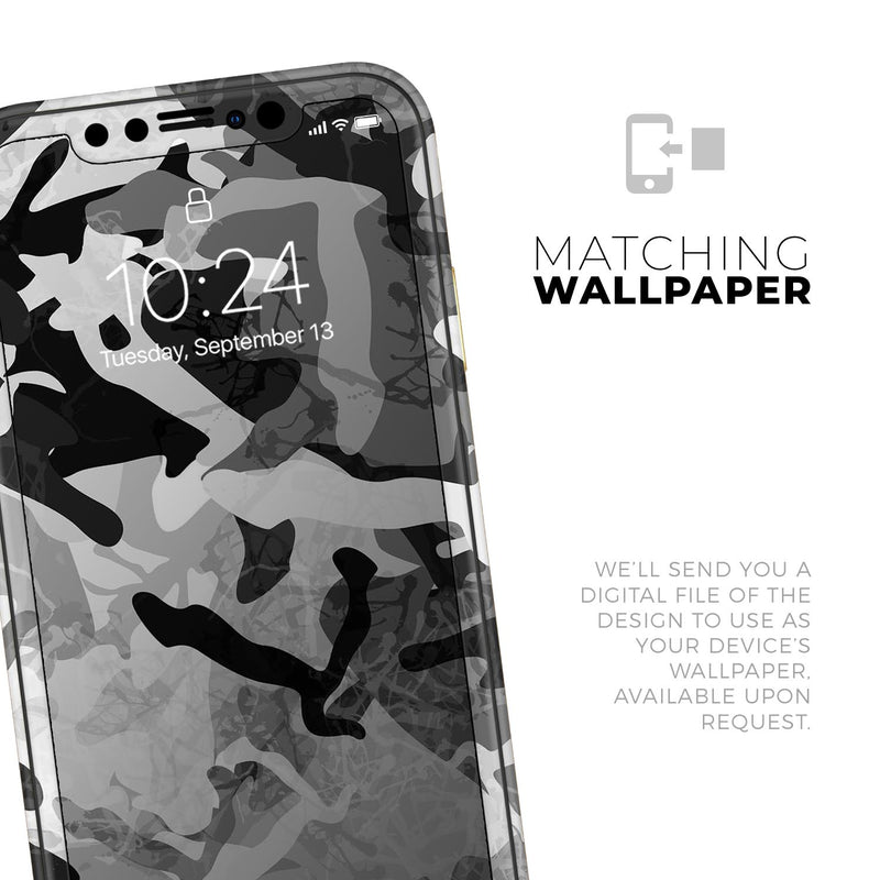 Desert Snow Camouflage V2 - Skin-Kit compatible with the Apple iPhone 13, 13 Pro Max, 13 Mini, 13 Pro, iPhone 12, iPhone 11 (All iPhones Available)