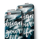 Design your Life iPhone 6/6s or 6/6s Plus 2-Piece Hybrid INK-Fuzed Case