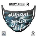 Design your Life - Made in USA Mouth Cover Unisex Anti-Dust Cotton Blend Reusable & Washable Face Mask with Adjustable Sizing for Adult or Child