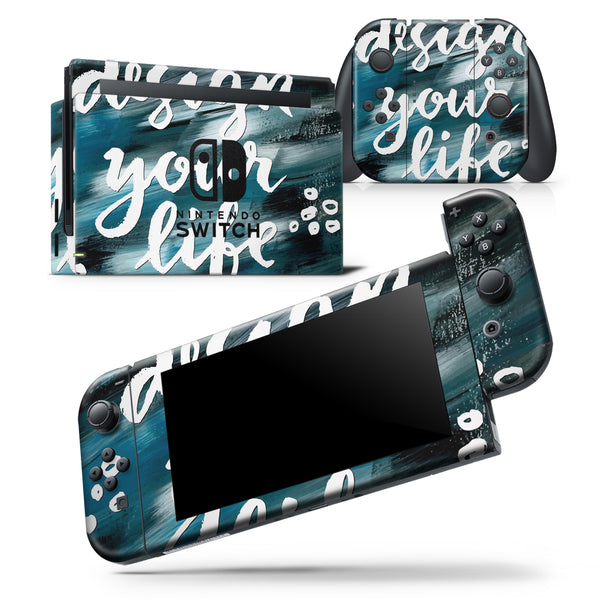 Design your Life - Skin Wrap Decal for Nintendo Switch Lite Console & Dock - 3DS XL - 2DS - Pro - DSi - Wii - Joy-Con Gaming Controller