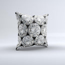 Diamond Pattern ink-Fuzed Decorative Throw Pillow