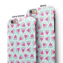 Digital Paper - Watermelon Cocktail-09 iPhone 6/6s or 6/6s Plus 2-Piece Hybrid INK-Fuzed Case