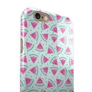 Digital Paper - Watermelon Cocktail-09 iPhone 6/6s or 6/6s Plus 2-Piece Hybrid INK-Fuzed Case