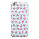 Digital Paper - Watermelon Cocktail-09 iPhone 6/6s or 6/6s Plus 2-Piece Hybrid INK-Fuzed Case
