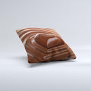Dipped Chocolate Heart ink-Fuzed Decorative Throw Pillow