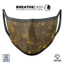 Dirt Covered Golden Plate - Made in USA Mouth Cover Unisex Anti-Dust Cotton Blend Reusable & Washable Face Mask with Adjustable Sizing for Adult or Child